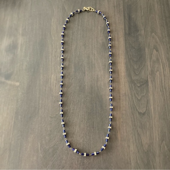 J. Crew Loft Long Single Strand Beaded Large Chain Necklaces Bundle Set of 3 A - Picture 2 of 13